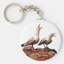 Catcalling Gulls Keychains