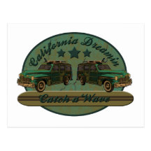 Catch a California Dreamin Surf Wave Post Card