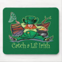 Catch an Irish Leprechaun mousepads