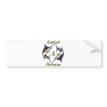 Catch and Release Marlins Bumper Stickers