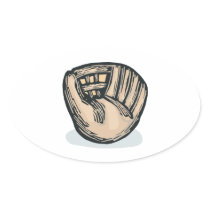 Catch It Oval Sticker