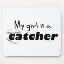 Catcher (Girl) Mouse Pads