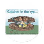 Catcher In Rye Bread Funny Tees Mugs Cards & Gifts stickers