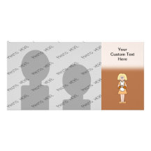 Caterer with Hot Soup. Photo Card Template
