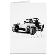 Caterham 07 greeting card
