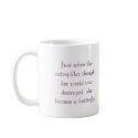Caterpillar quote mug