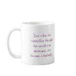 Caterpillar quote mug
