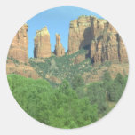 Cathedral Rock near Sedona, Arizona Round Sticker