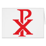 Catholic Chi Rho cards