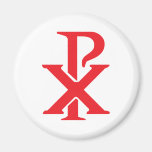 Catholic Chi Rho Fridge Magnet