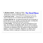 Catholic Evangelisation "Cheat-Sheet" Card business cards