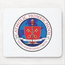 Catholic Homeschool Crest Mouse Pad