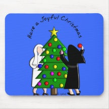Catholic Nun Art Christmas Cards & Gifts Mousepad
