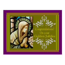 Catholic Nun "Golden Jubilee" Cards & Gifts Post Card