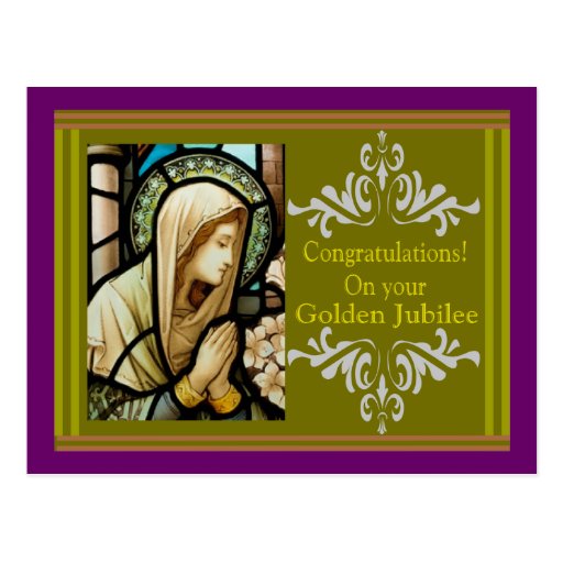 Catholic Nun "Golden Jubilee" Cards & Gifts Post Card