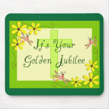Catholic Nun Golden Jubilee Cards Mousepads