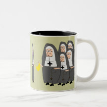 Catholic Nun Humour "Fat Sisters" Mugs
