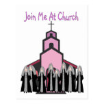 Catholic Nuns Greeting Cards "Join Me At Church" Post Card