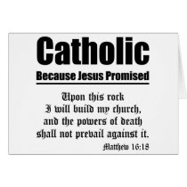Catholic Promise Greeting Card