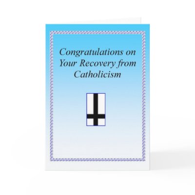 Catholic Recovery Congrats Card by ofsadrianna