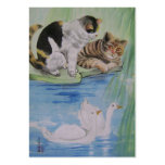 cats and swans business cards