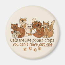 Cats are like potato chips magnets