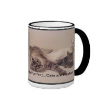 cats are purrfect mug