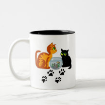 Cats At Play Coffee Mugs