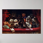 Cats at the Theatre for Christmas Louis Wain Posters