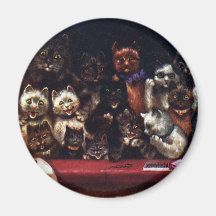 Cats at the Theatre for Christmas Magnet