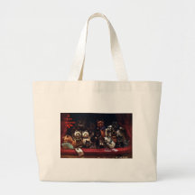 Cats at the Theatre for Christmas Tote Bags