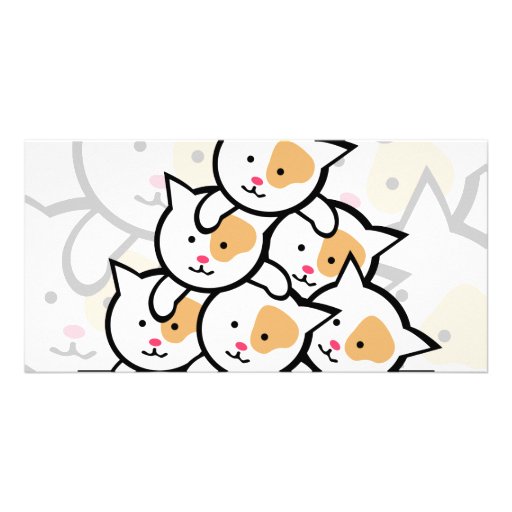 Cats Customized Photo Card