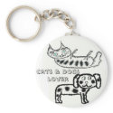 Cats & Dogs lover keychains