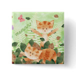 Cats foliage frolics - pin badge buttons