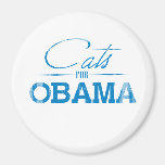 Cats for Obama Faded.png Fridge Magnet