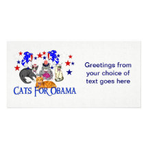 CATS FOR OBAMA PHOTO CARD TEMPLATE
