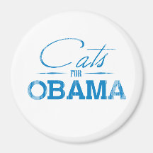 Cats for Obama Vintage.png Refrigerator Magnets