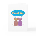 Cats, friends forever: Thank you cards