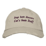Cat's have staff - Funny Baseball Hat embroidered hats