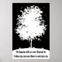 CATS IN HEAVEN - BLACK & WHITE POSTER posters