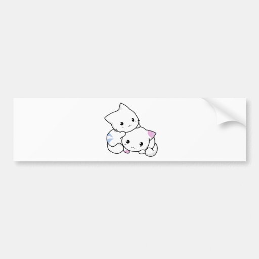 Cats in Love Bumper Sticker