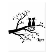 Cats in Love Postcards