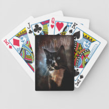 Cats in space card decks