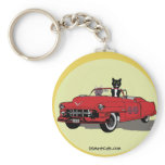 Cats Joy Riding Keychain