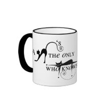 Cats know where it's at! coffee mugs