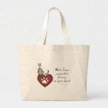 Cats Leave Pawprints On Your Heart Bag