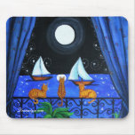 Cats Magical Night Nite Magic mousepads