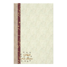 Cats Not Brats Personalized Stationery