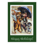 Cats on a Shopping Spree Greeting Card