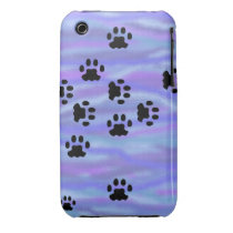 Cat's pawprints iphone 3 case-mate case